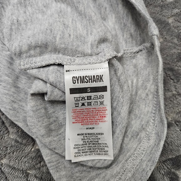 Gymshark Heather Gray Women's Racerback Tank Top Size Small Workout Gym Training - Picture 6 of 8